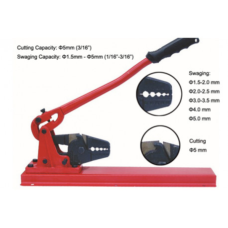 Table crimper for 1.8mm to 5.0mm